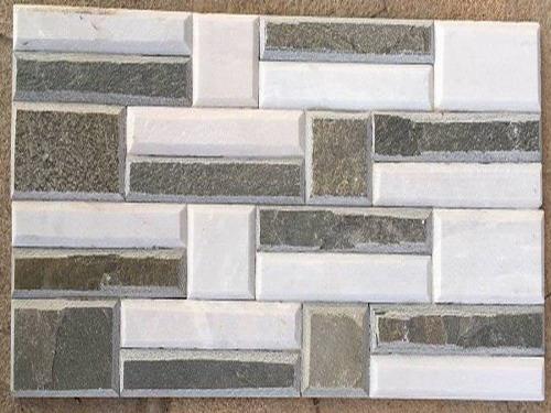 Grau-braun-beige Schiefer in verschiedenen Farben