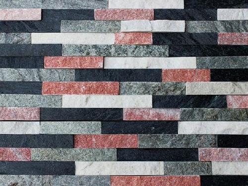 Rosa-Schwarz-Grün-Weiß Verschiedene Schieferfarben